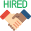 Hired icon 64x64