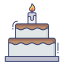 Birthday cake icon 64x64