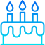 Birthday cake icon 64x64