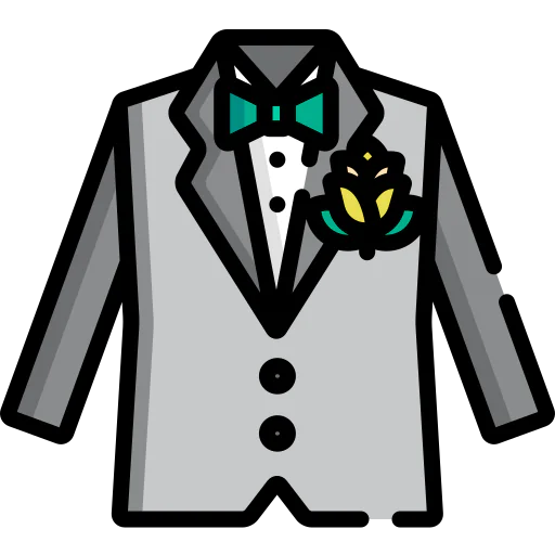 Wedding suit icon