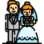 Bride and groom ícono 64x64