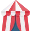 Цирковая палатка иконка 64x64