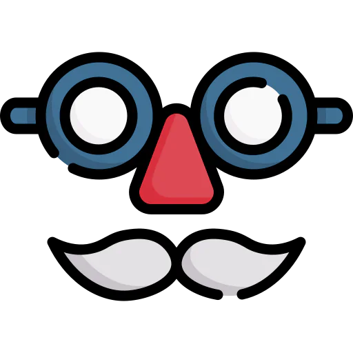 Glasses with mustache 图标