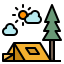 Camping icon 64x64