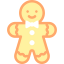 Gingerbread man icon 64x64