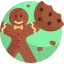 Gingerbread man icon 64x64