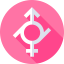 Gender fluid icon 64x64