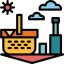 Picnic basket icon 64x64
