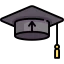 Graduation hat icon 64x64