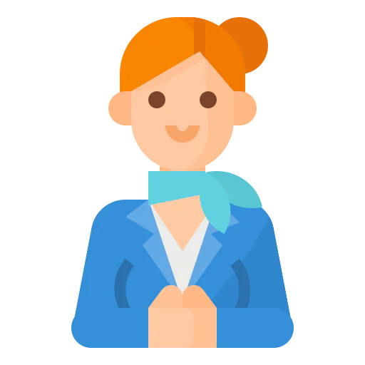 Air hostess icon