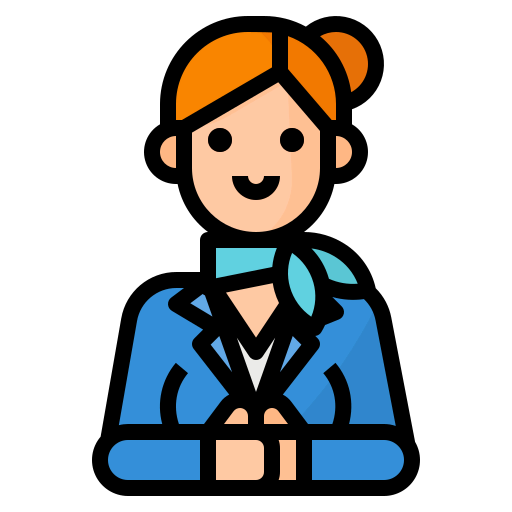 Air hostess icon