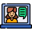 Video conference Symbol 64x64
