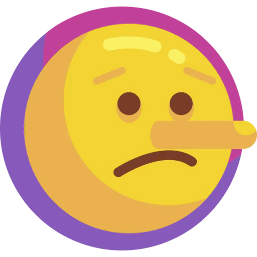 Lying icon