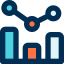 Bar chart icon 64x64