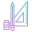 Ruler and pencil icon 64x64