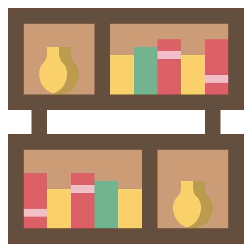 Bookshelf icône