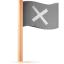Pirate flag icon 64x64