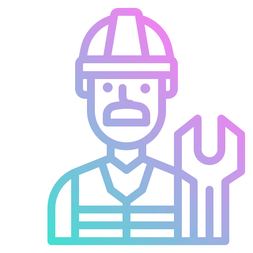 Construction worker icon