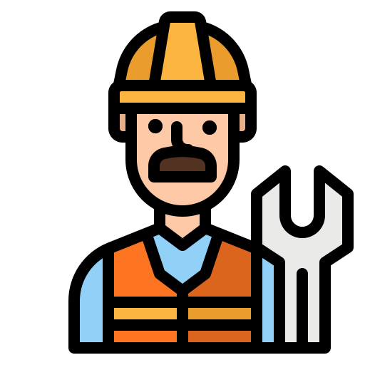 Construction worker icon
