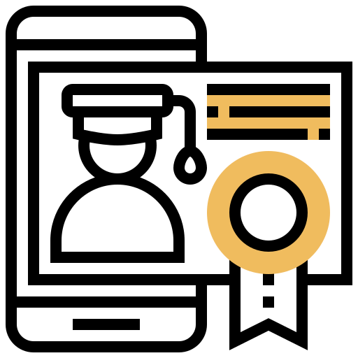 Digital certificate icon