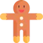 Gingerbread man icon 64x64