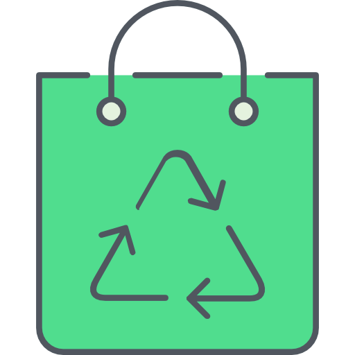 Recycled bag icon