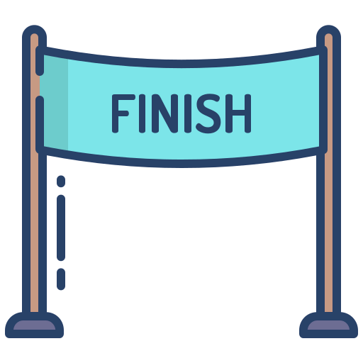 Finish line icon