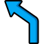 Left turn icon 64x64