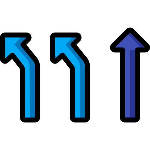 Left turn icon