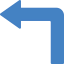 Left turn icon 64x64