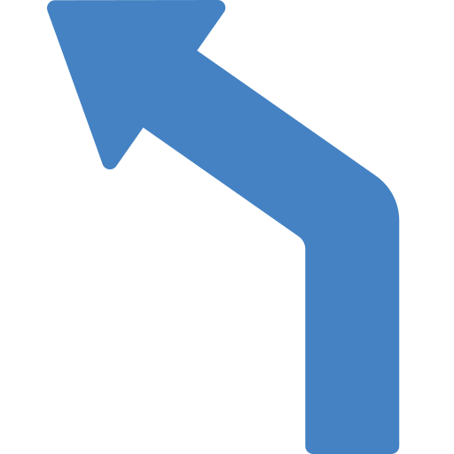 Left turn icon