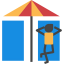 Sunbathing icon 64x64