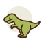 Tyrannosaurus rex icon 64x64