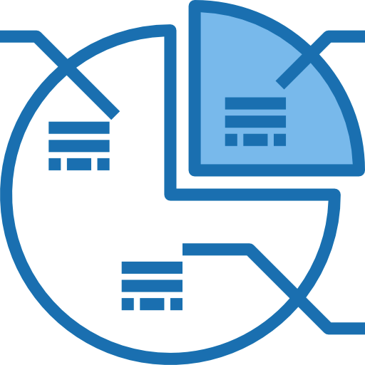 Pie graph icon