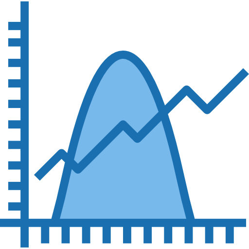 Line chart icon