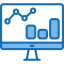 Bar chart icon 64x64