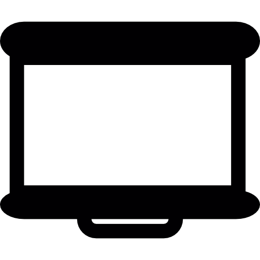 Screen for video projection icon