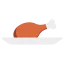 Chicken leg icon 64x64