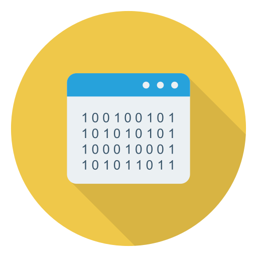 Binary code ícono