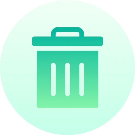 Trash bin icon