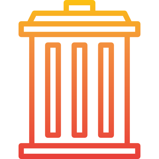 Trash bin icon