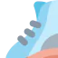 Ice skating shoes icon 64x64