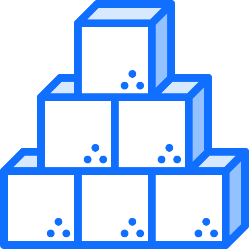 Sugar cubes icon