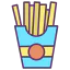French fries icon 64x64