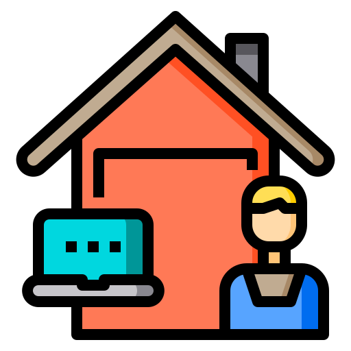 Working at home アイコン