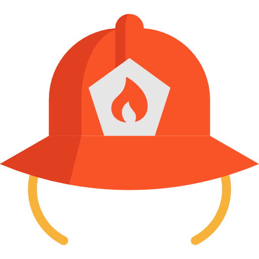Firefighter helmet icon