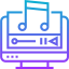 Music and multimedia icon 64x64