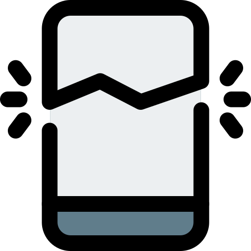 Broken smartphone icon