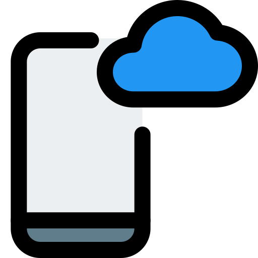 Mobile cloud icon