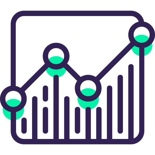 Line chart icon